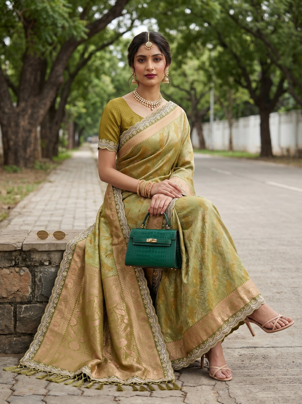 MIMOSA Saree Saree — pose 9 styling detail
