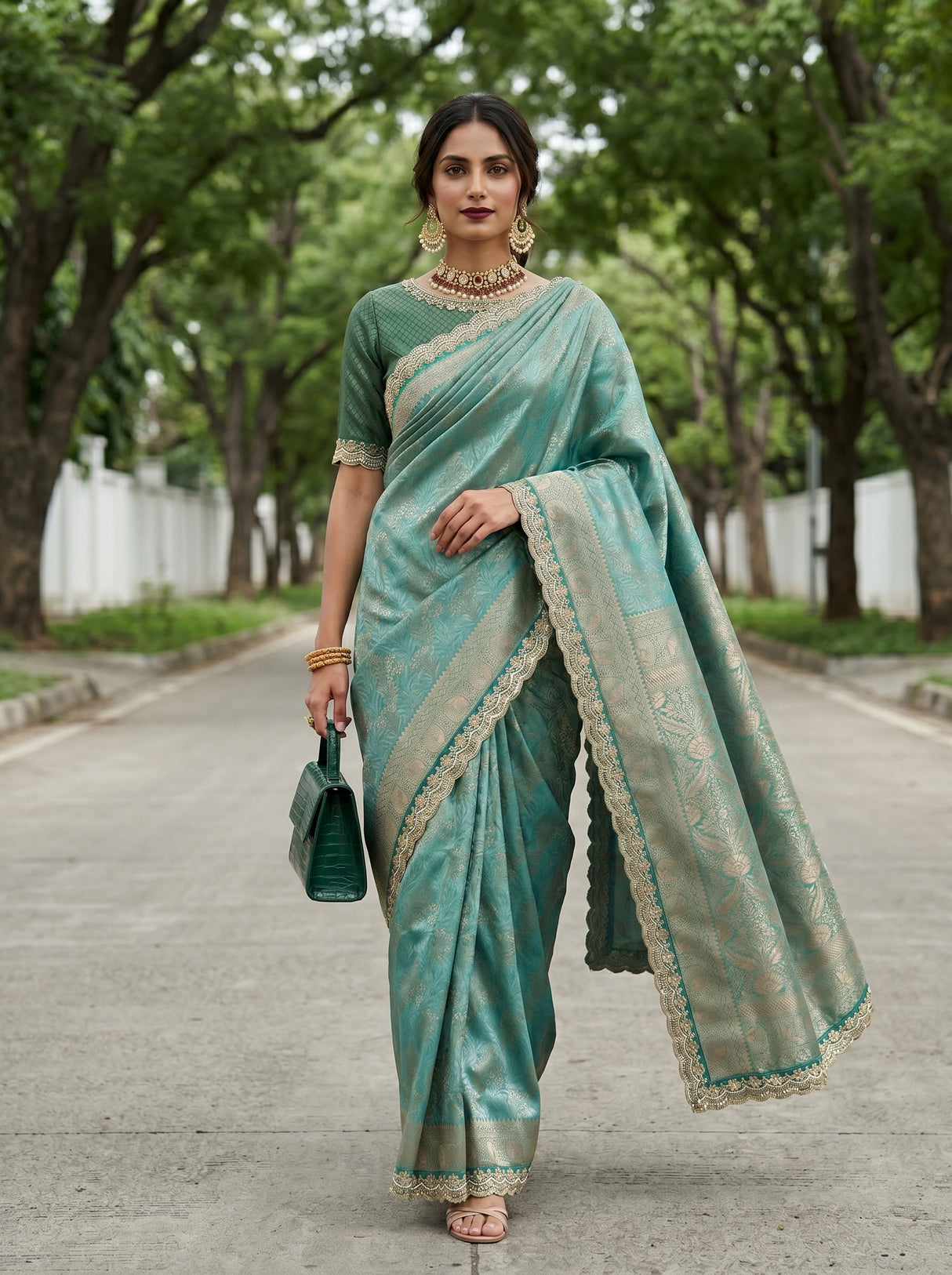 MIMOSA Saree Saree — pose 6 styling detail