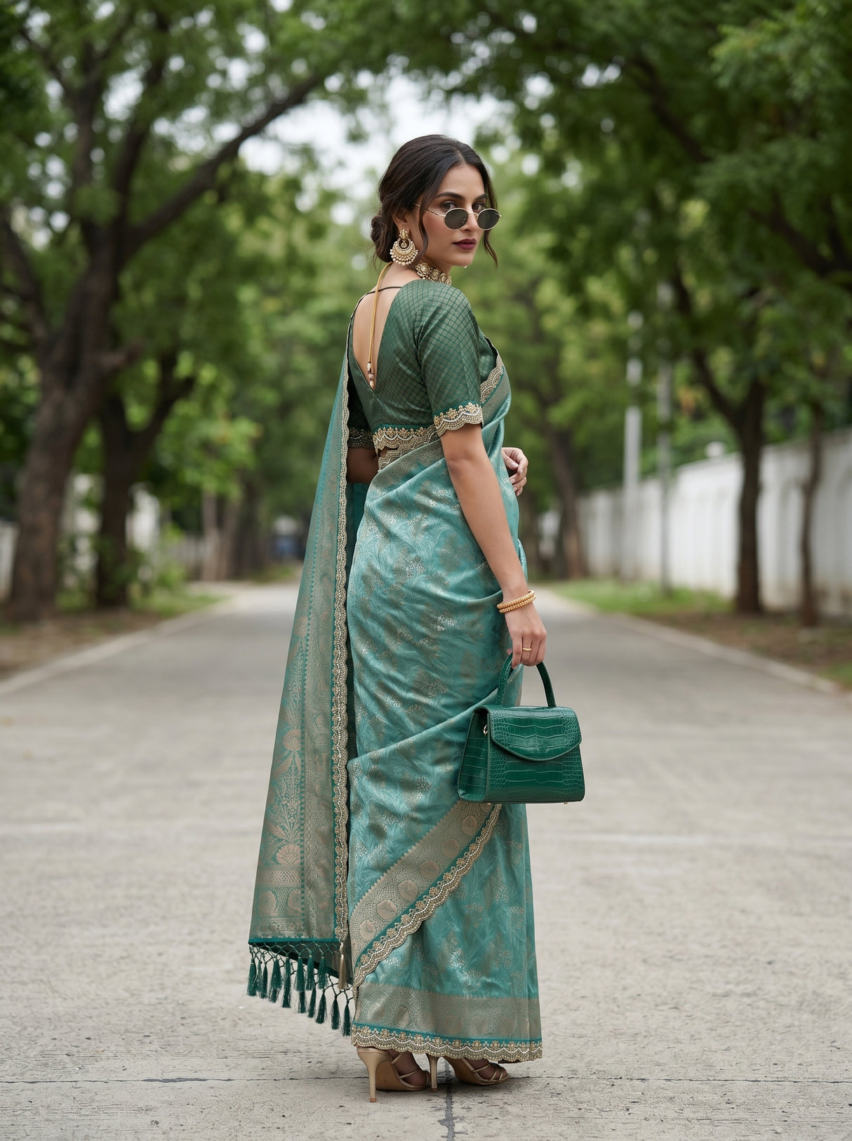 MIMOSA Saree Saree — pose 8 styling detail