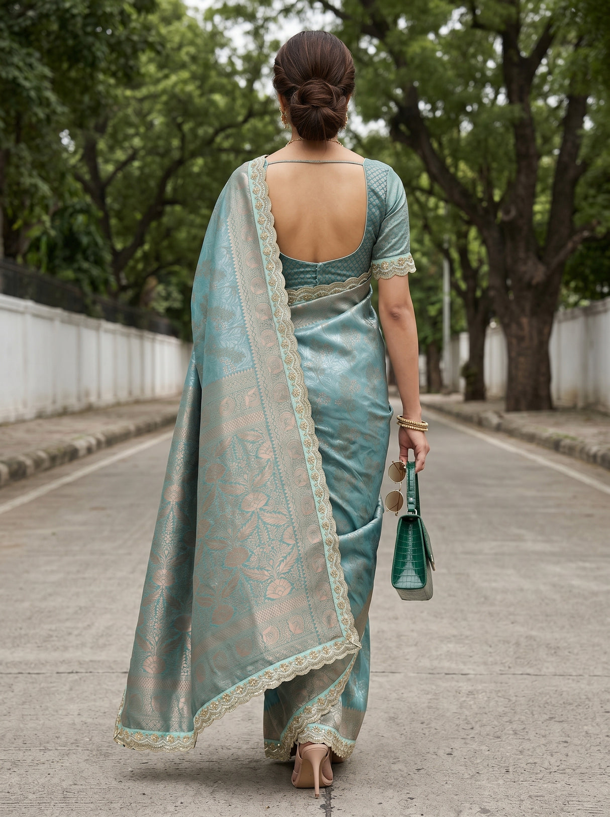 MIMOSA Saree Saree — pose 2 styling detail