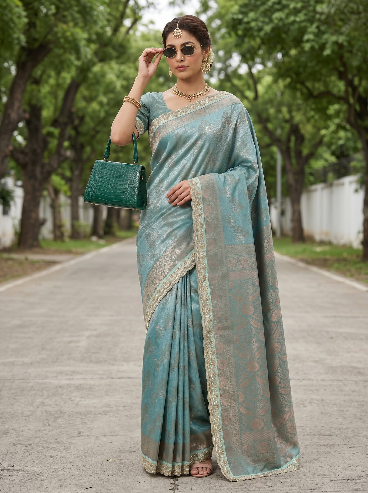 MIMOSA Saree Saree — pose 4 styling detail