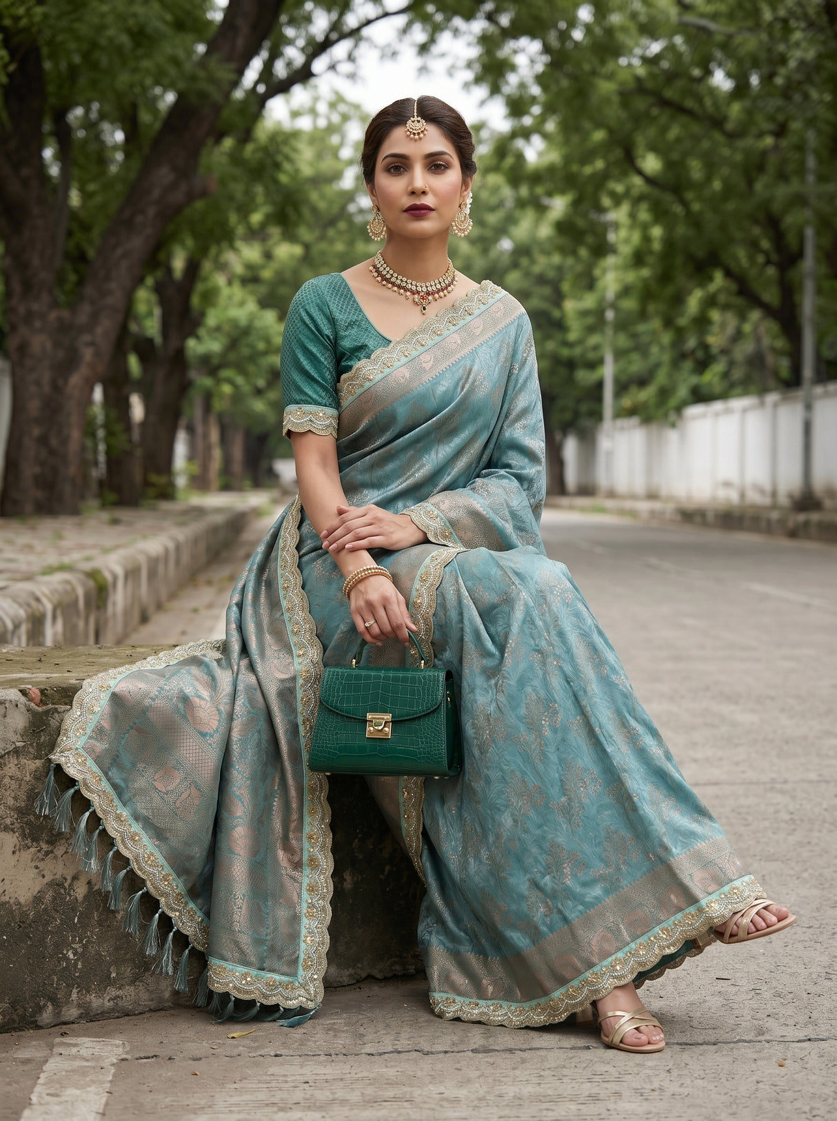 MIMOSA Saree Saree — pose 9 styling detail