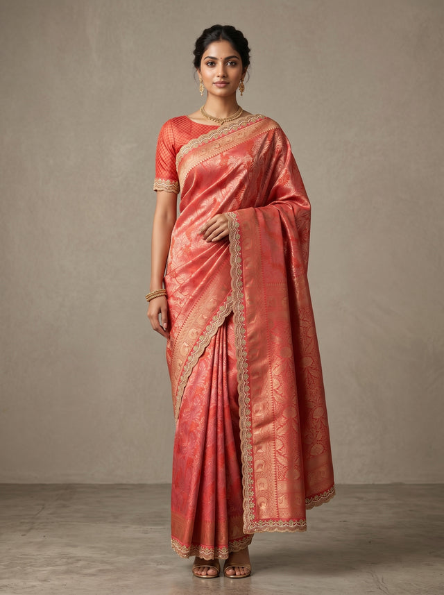 MIMOSA Saree Saree — front view on mannequin