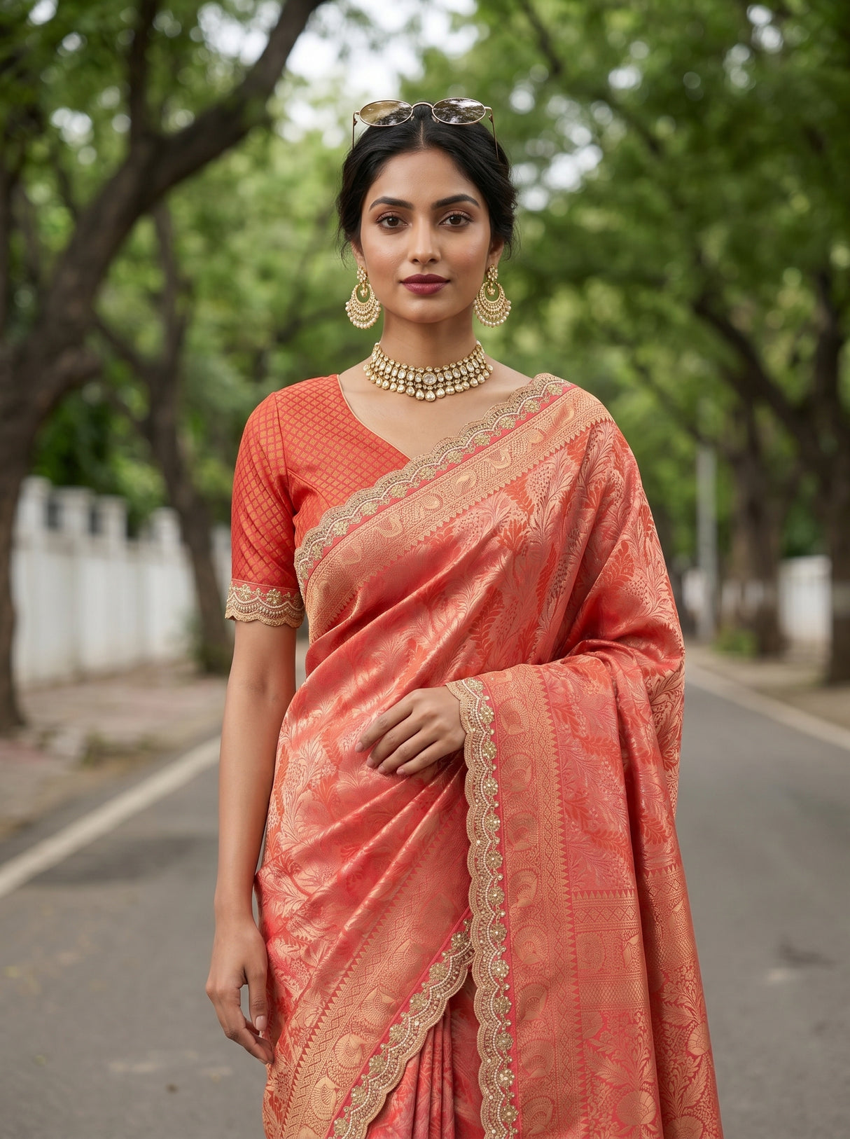 MIMOSA Saree Saree — pose 10 styling detail