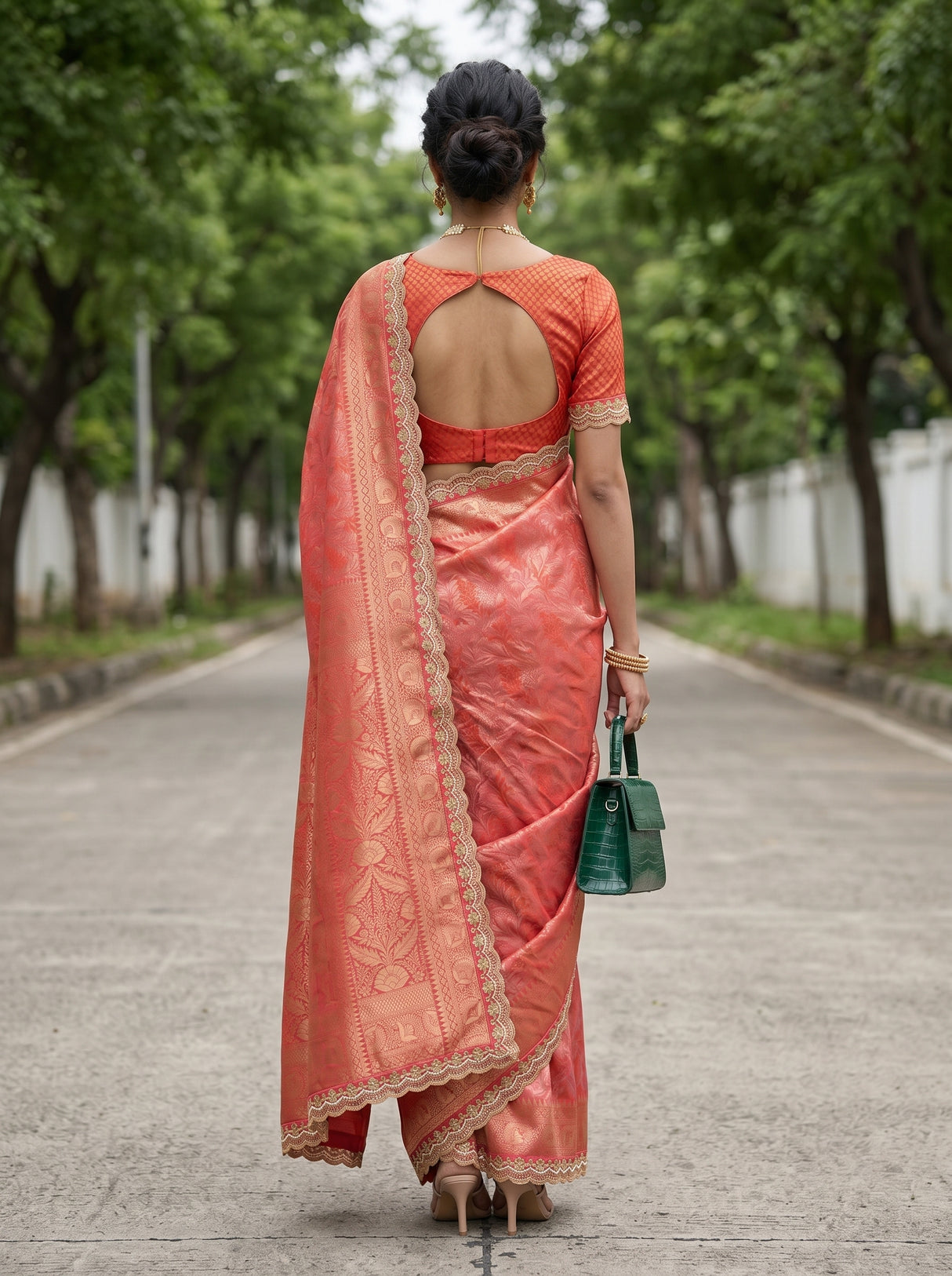 MIMOSA Saree Saree — pose 2 styling detail