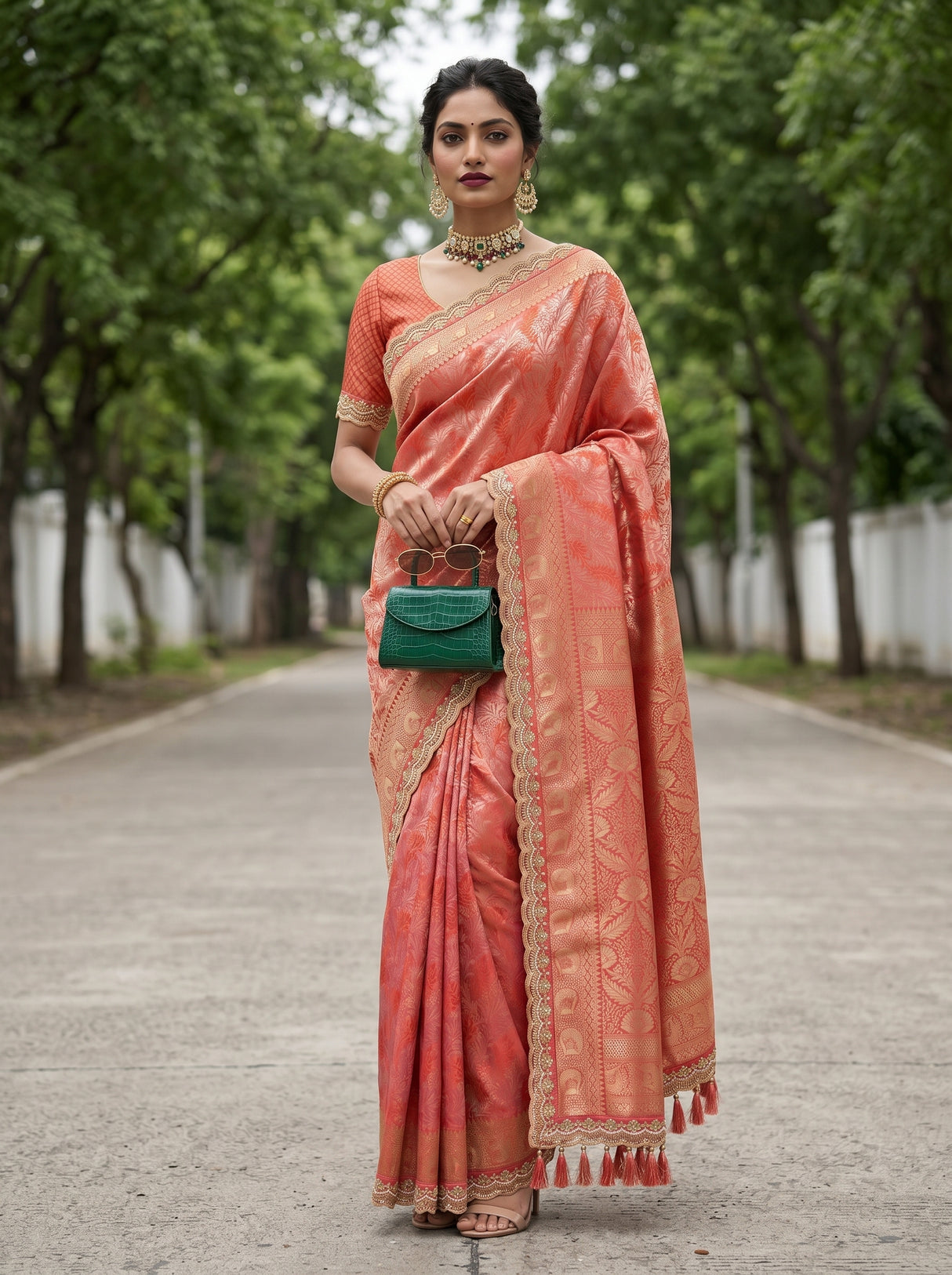 MIMOSA Saree Saree — pose 5 styling detail