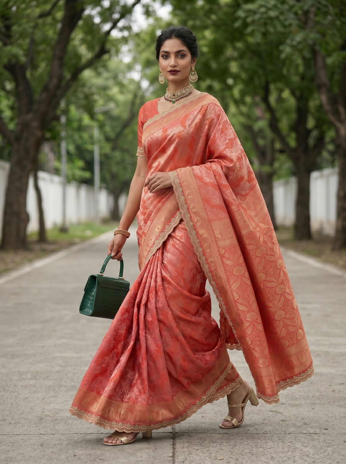 MIMOSA Saree Saree — pose 6 styling detail