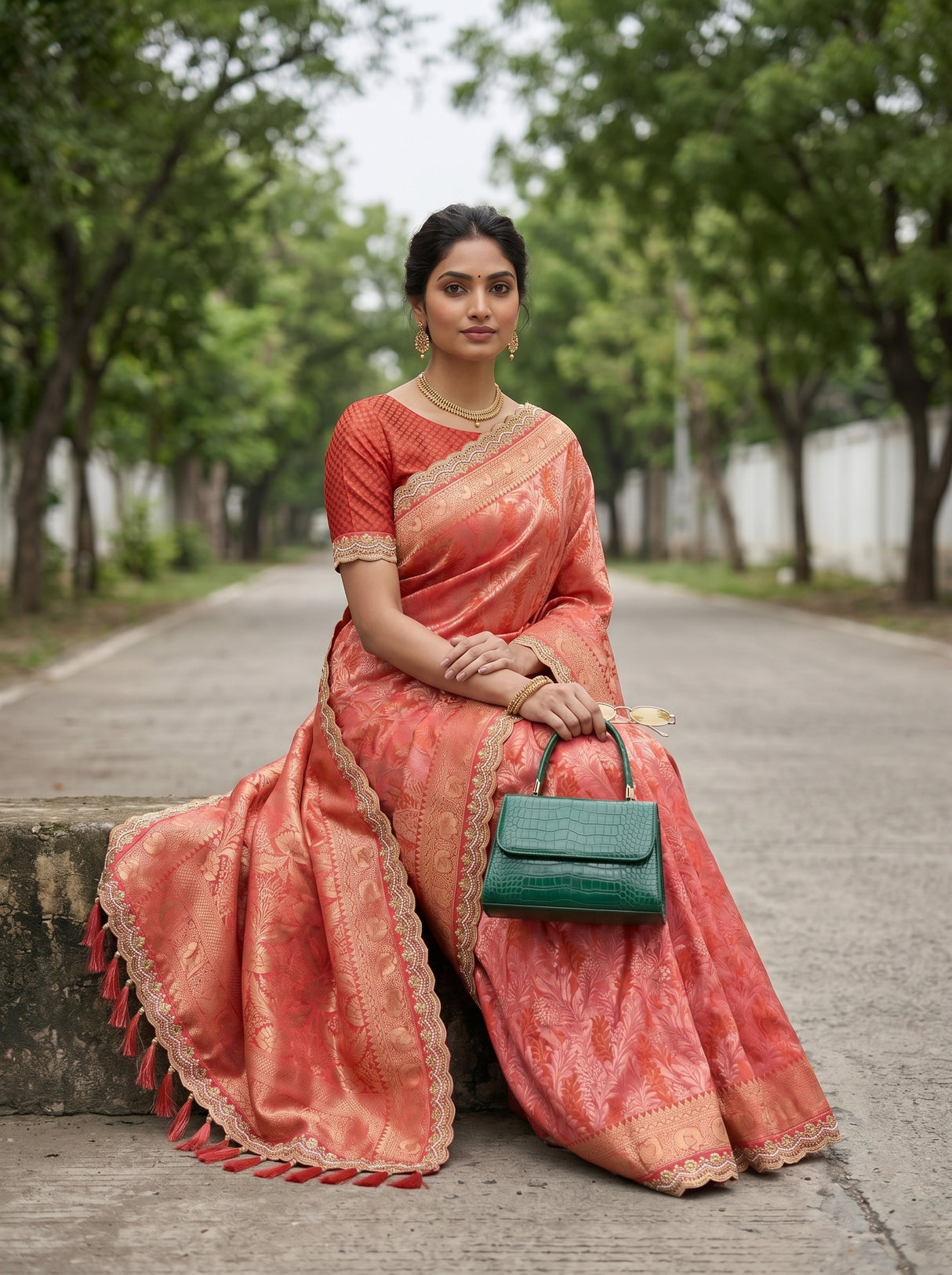 MIMOSA Saree Saree — pose 9 styling detail