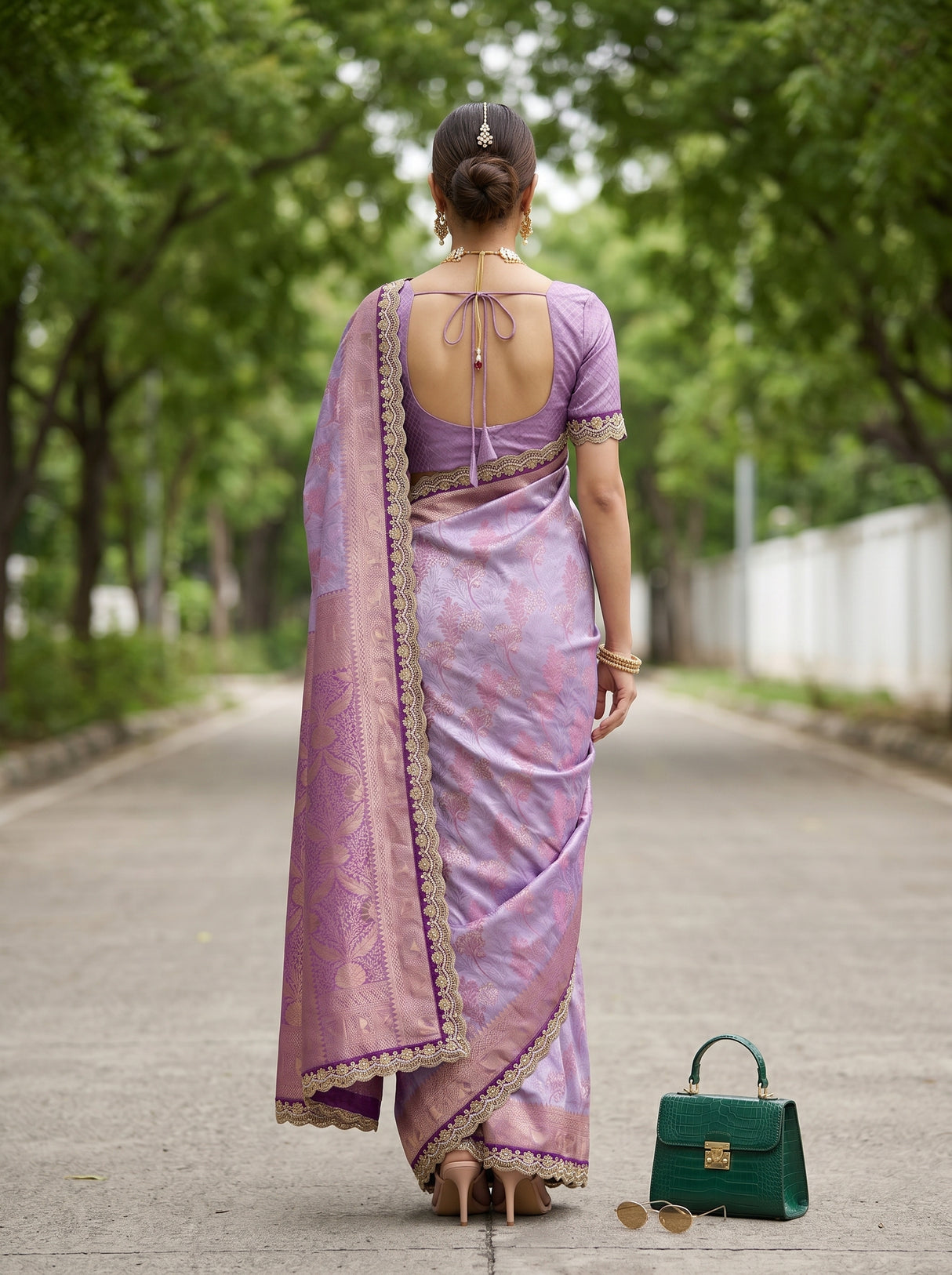 MIMOSA Saree Saree — pose 2 styling detail