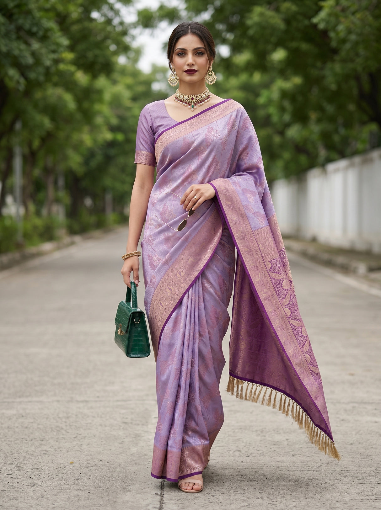 MIMOSA Saree Saree — pose 6 styling detail