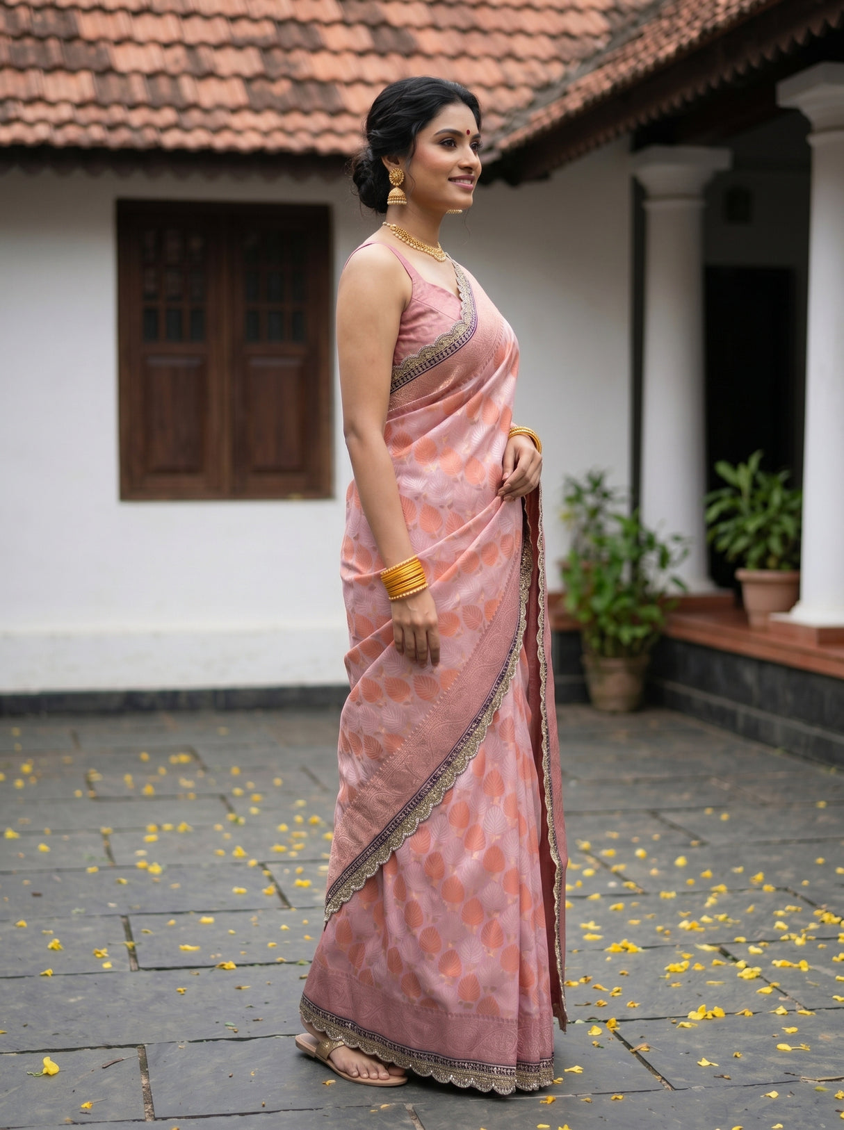 MIMOSA Saree Saree — pose 3 styling detail
