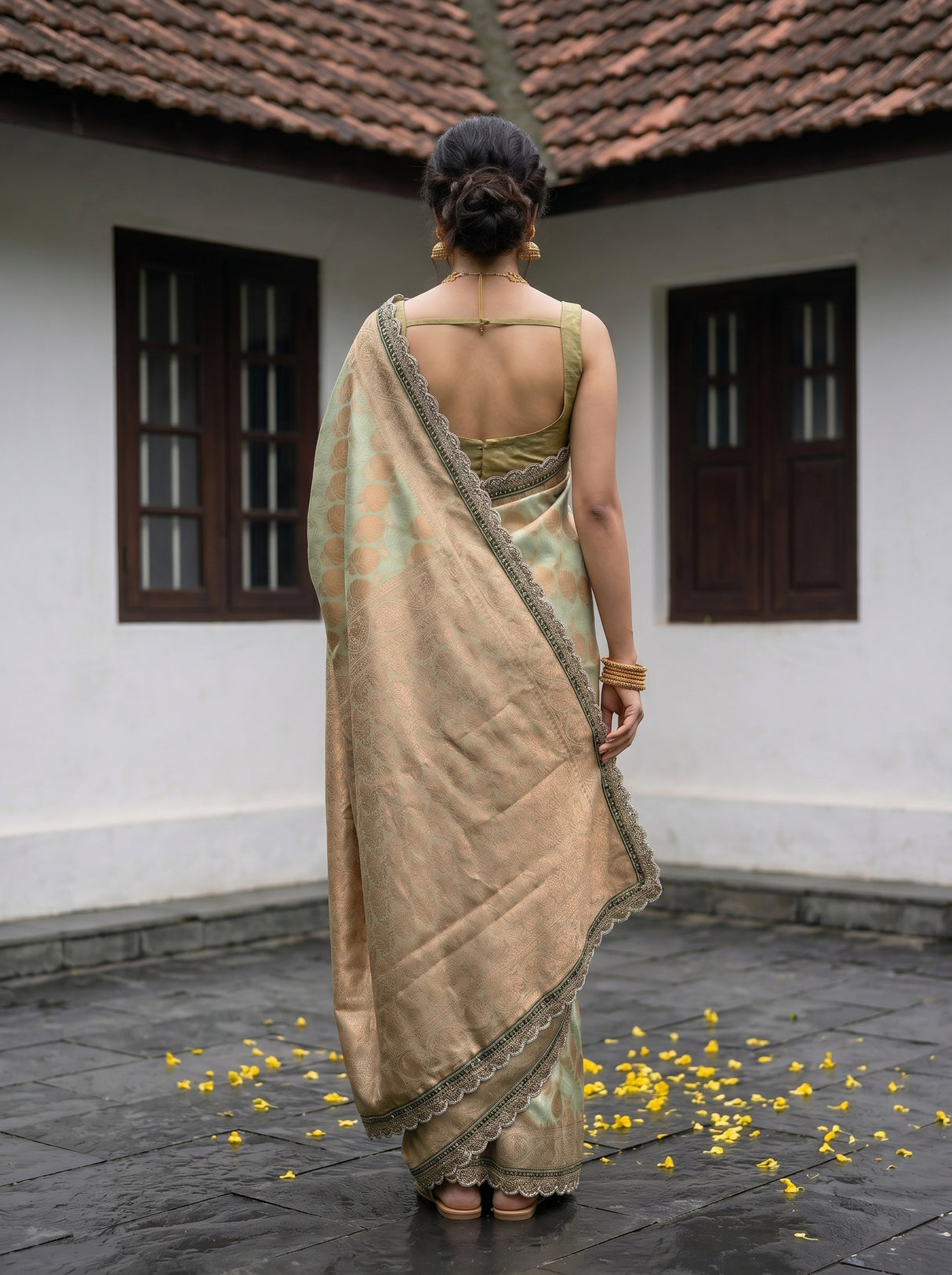 MIMOSA Saree Saree — pose 2 styling detail