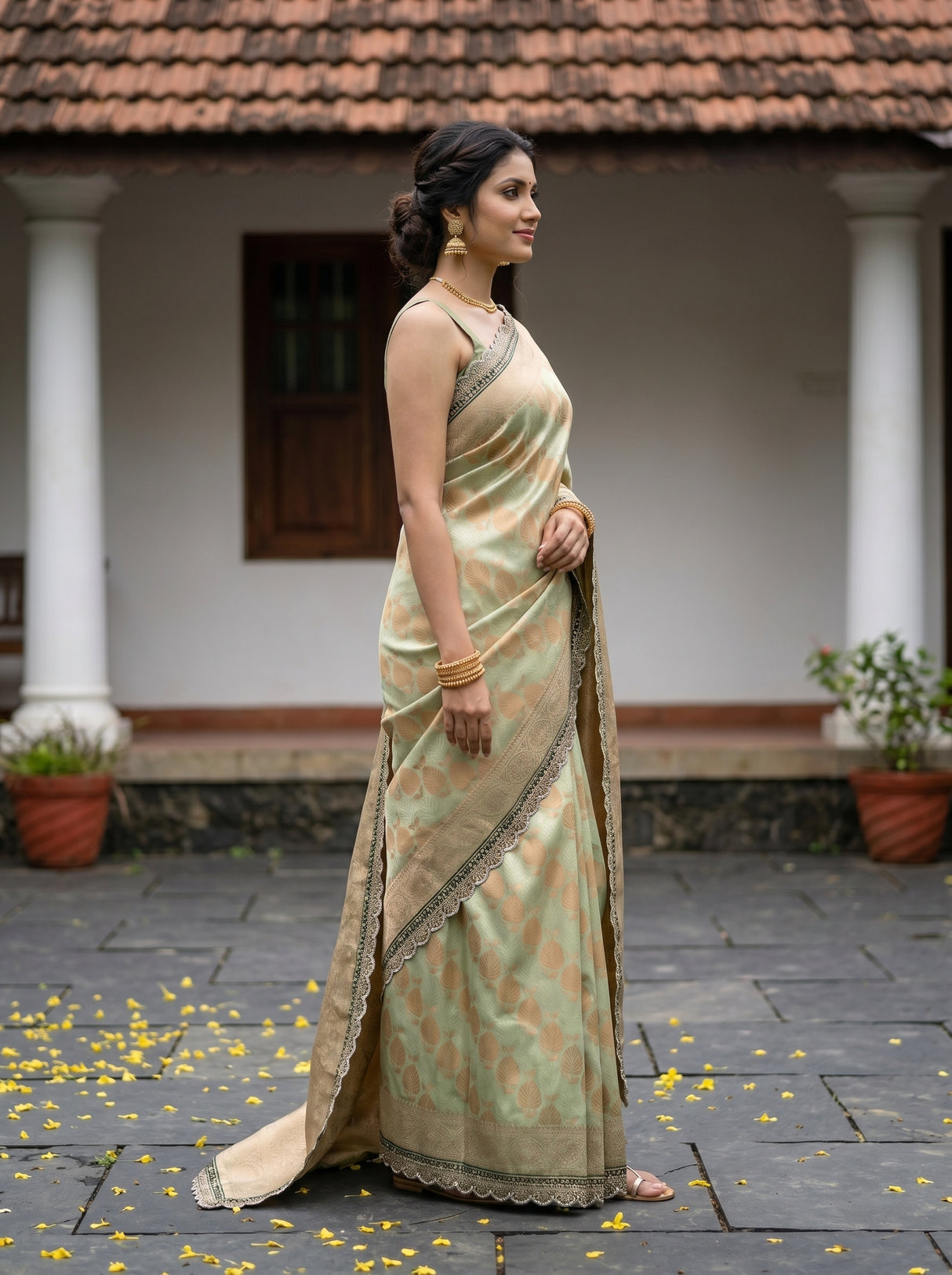 MIMOSA Saree Saree — pose 3 styling detail