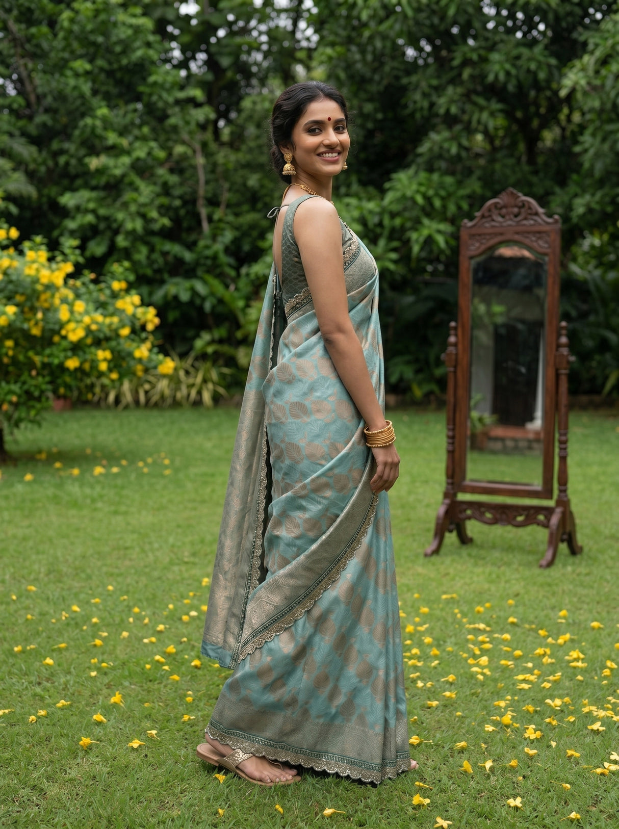 MIMOSA Saree Saree — pose 5 styling detail