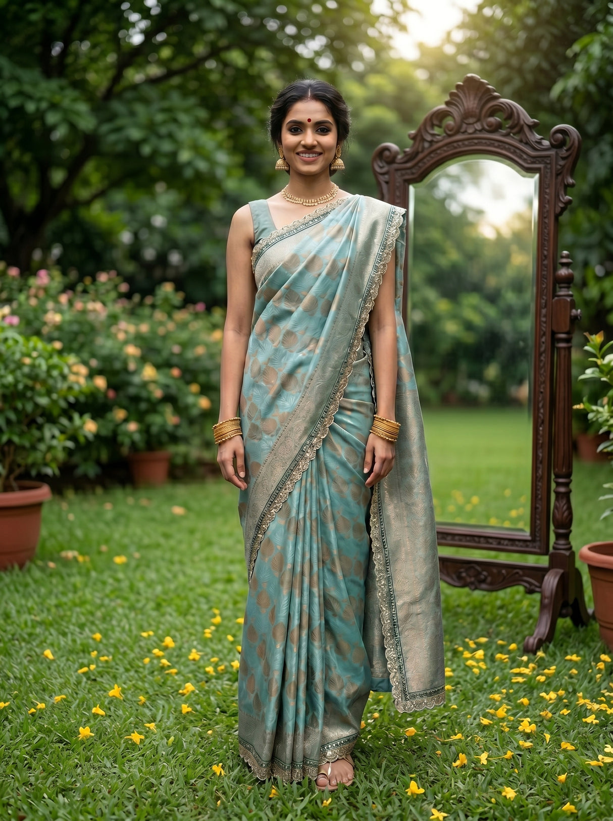 MIMOSA Saree Saree — pose 9 styling detail
