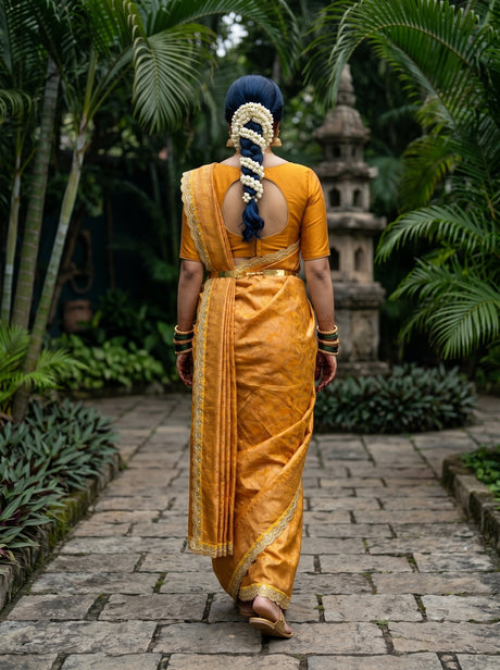 MIMOSA Saree Saree — pose 2 styling detail