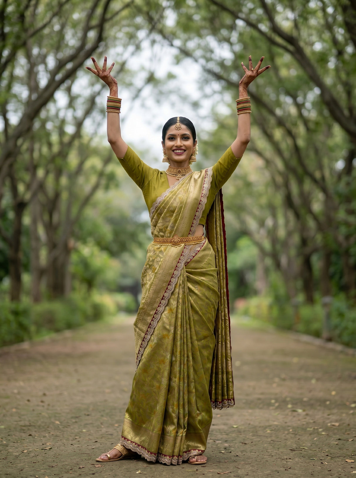 MIMOSA Saree Saree — pose 5 styling detail