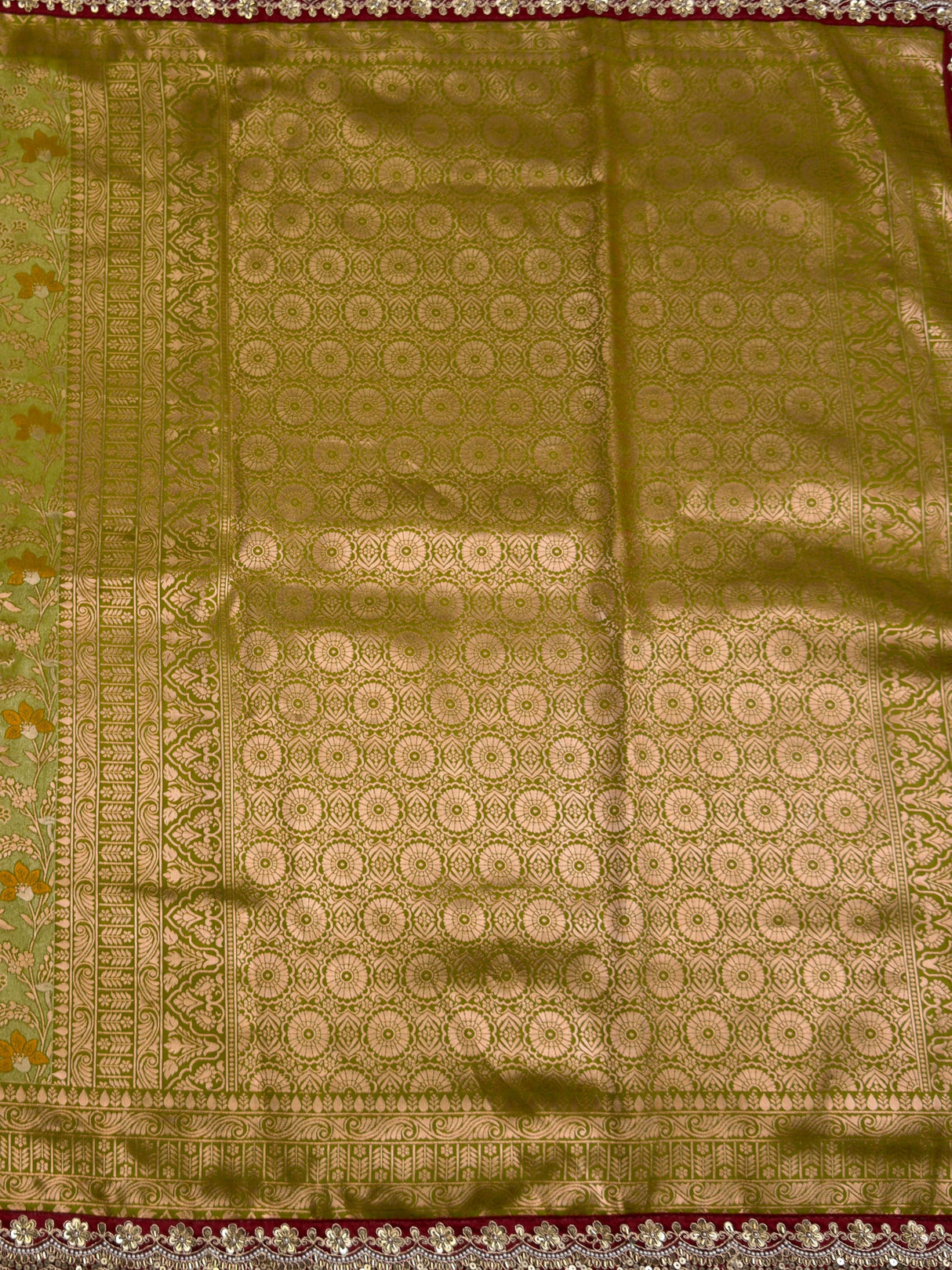 MIMOSA Saree Saree — pallu and zari work detail