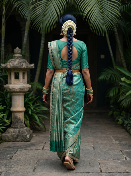 MIMOSA Saree Saree — pose 2 styling detail