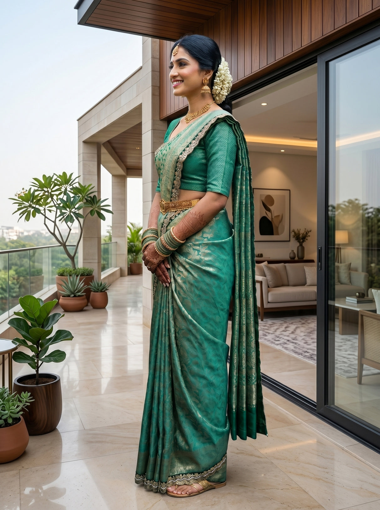 MIMOSA Saree Saree — pose 3 styling detail