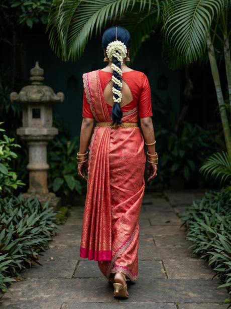 MIMOSA Saree Saree — pose 2 styling detail
