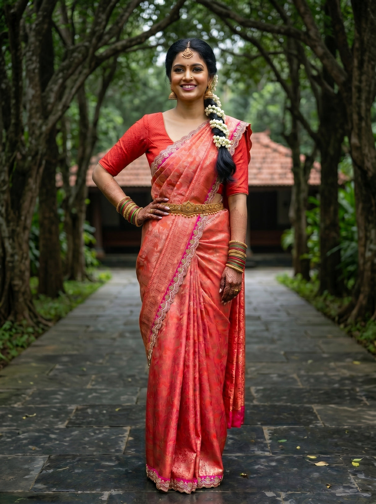 MIMOSA Saree Saree — pose 4 styling detail