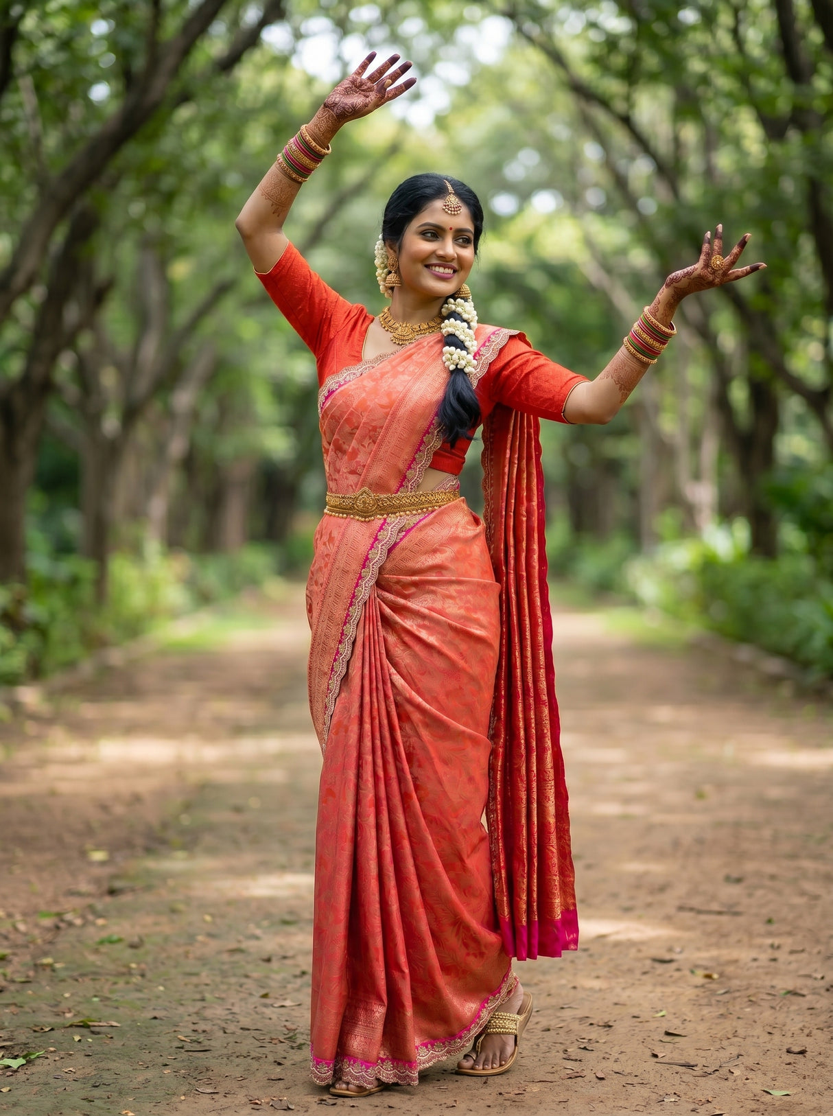 MIMOSA Saree Saree — pose 5 styling detail