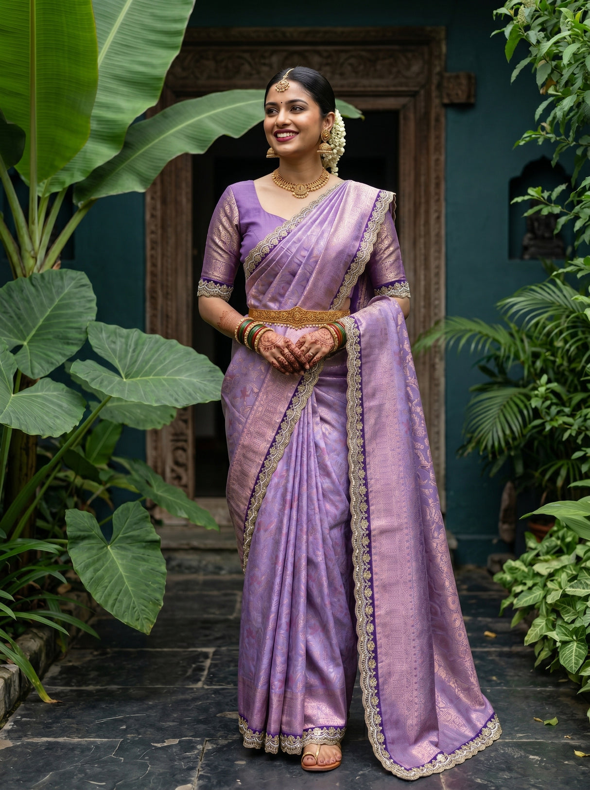 MIMOSA Saree Saree — front view on mannequin