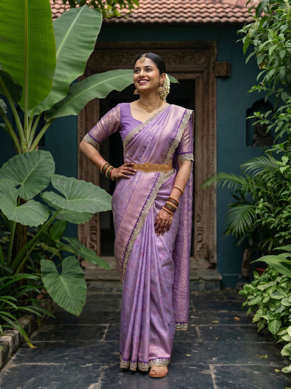 MIMOSA Saree Saree — pose 4 styling detail
