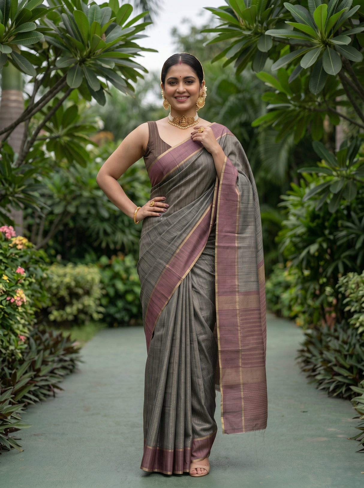 MIMOSA Saree Saree — pose 4 styling detail