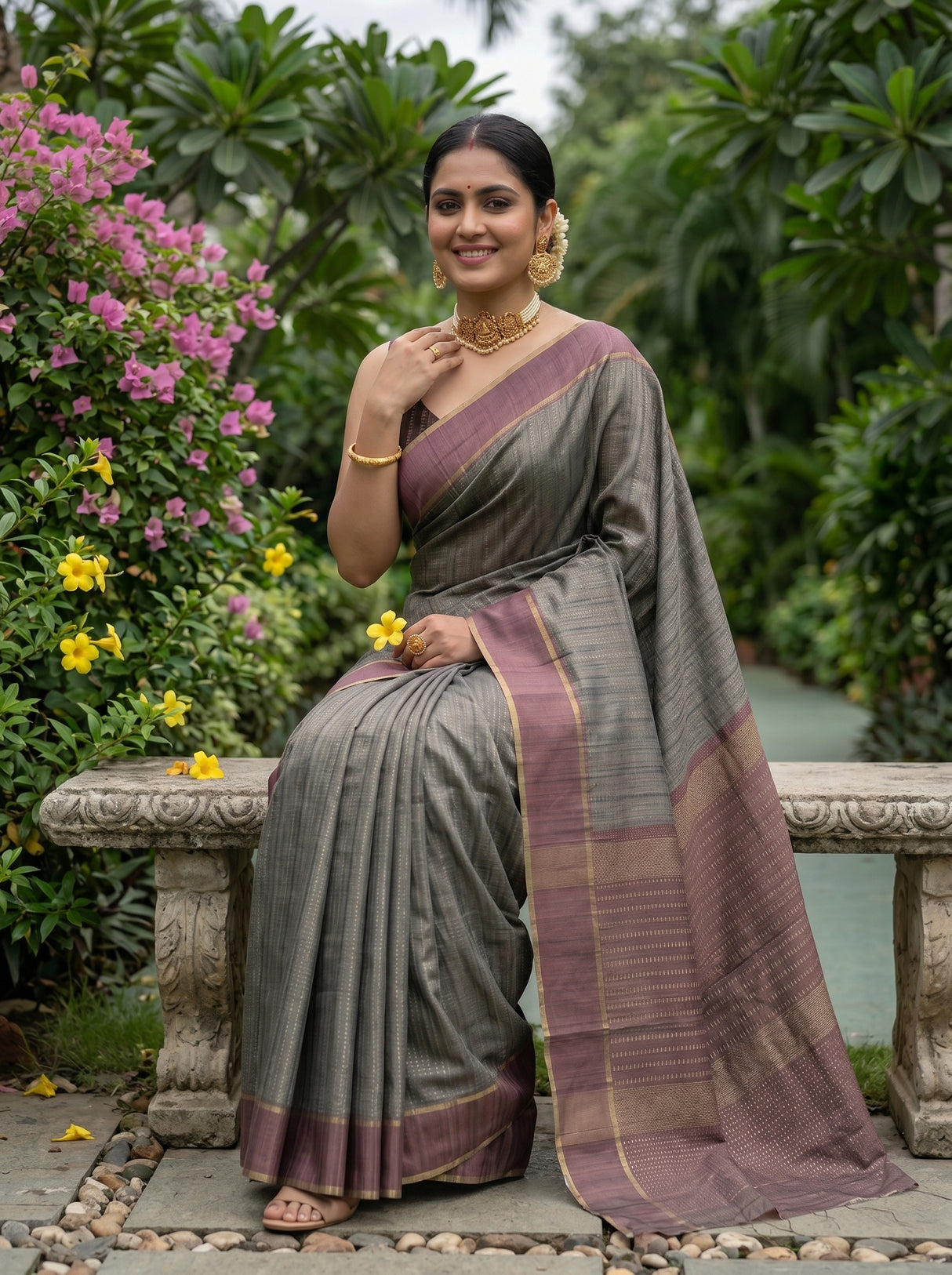 MIMOSA Saree Saree — pose 8 styling detail