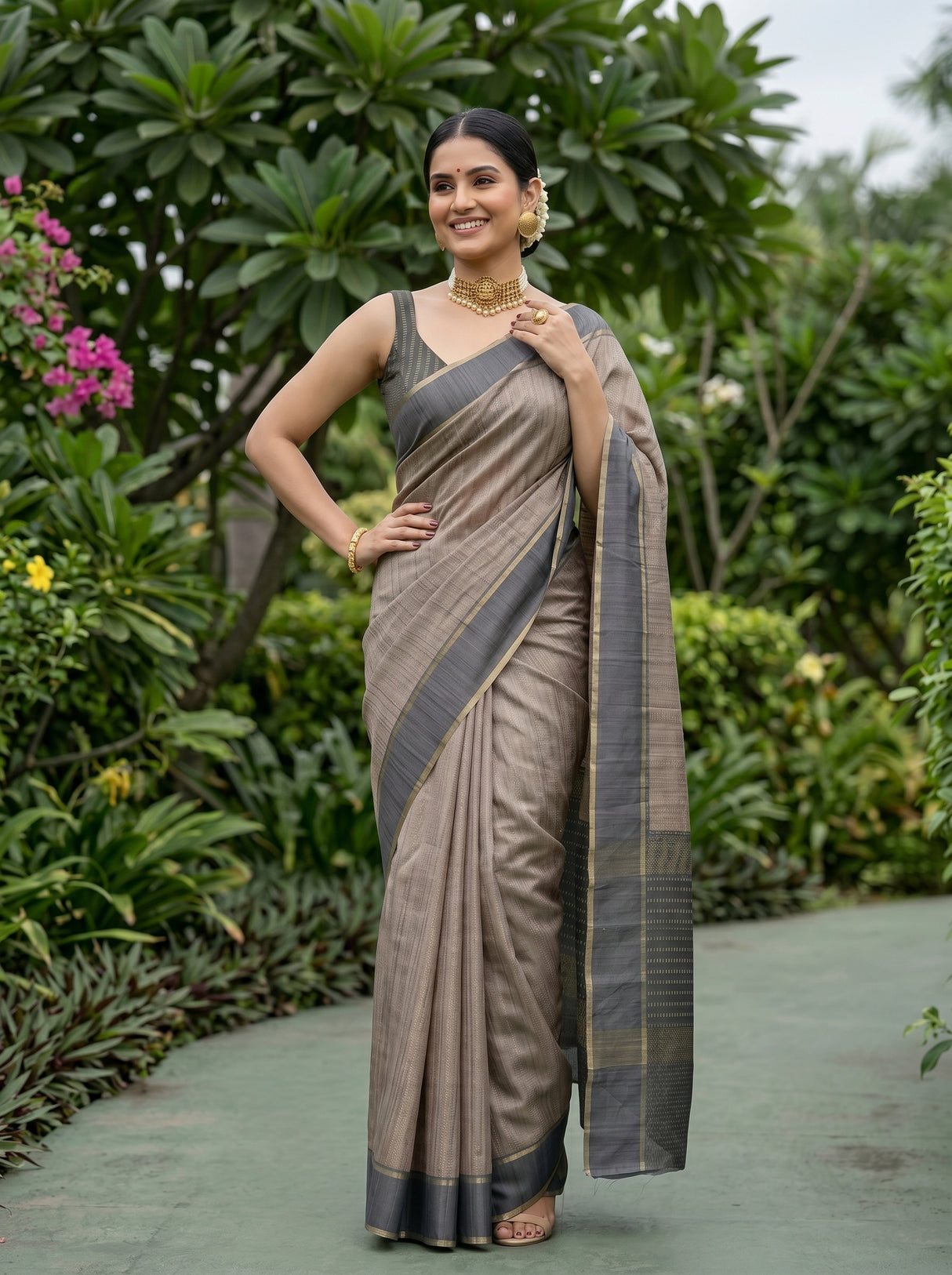 MIMOSA Saree Saree — pose 4 styling detail