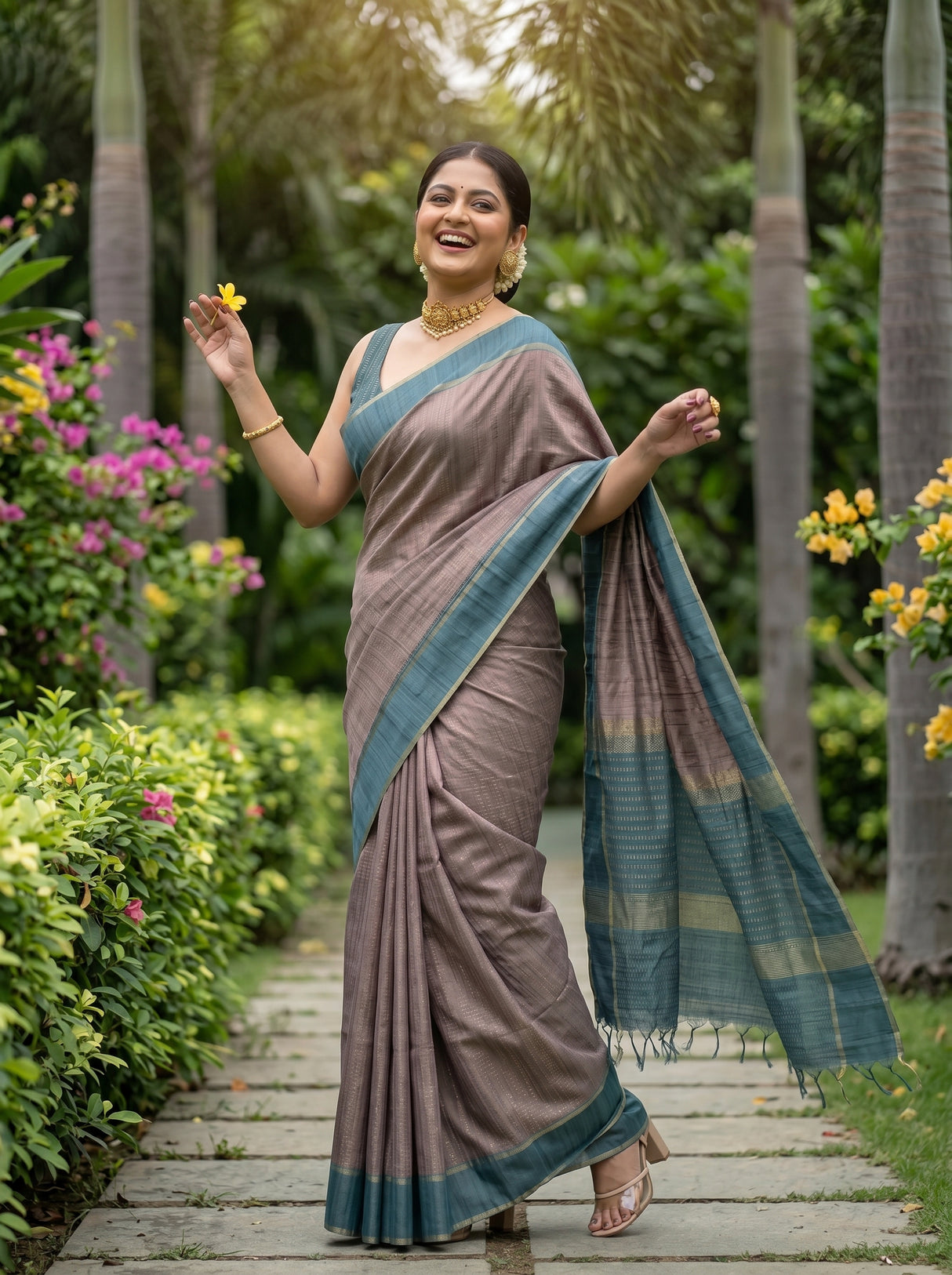 MIMOSA Saree Saree — pose 5 styling detail