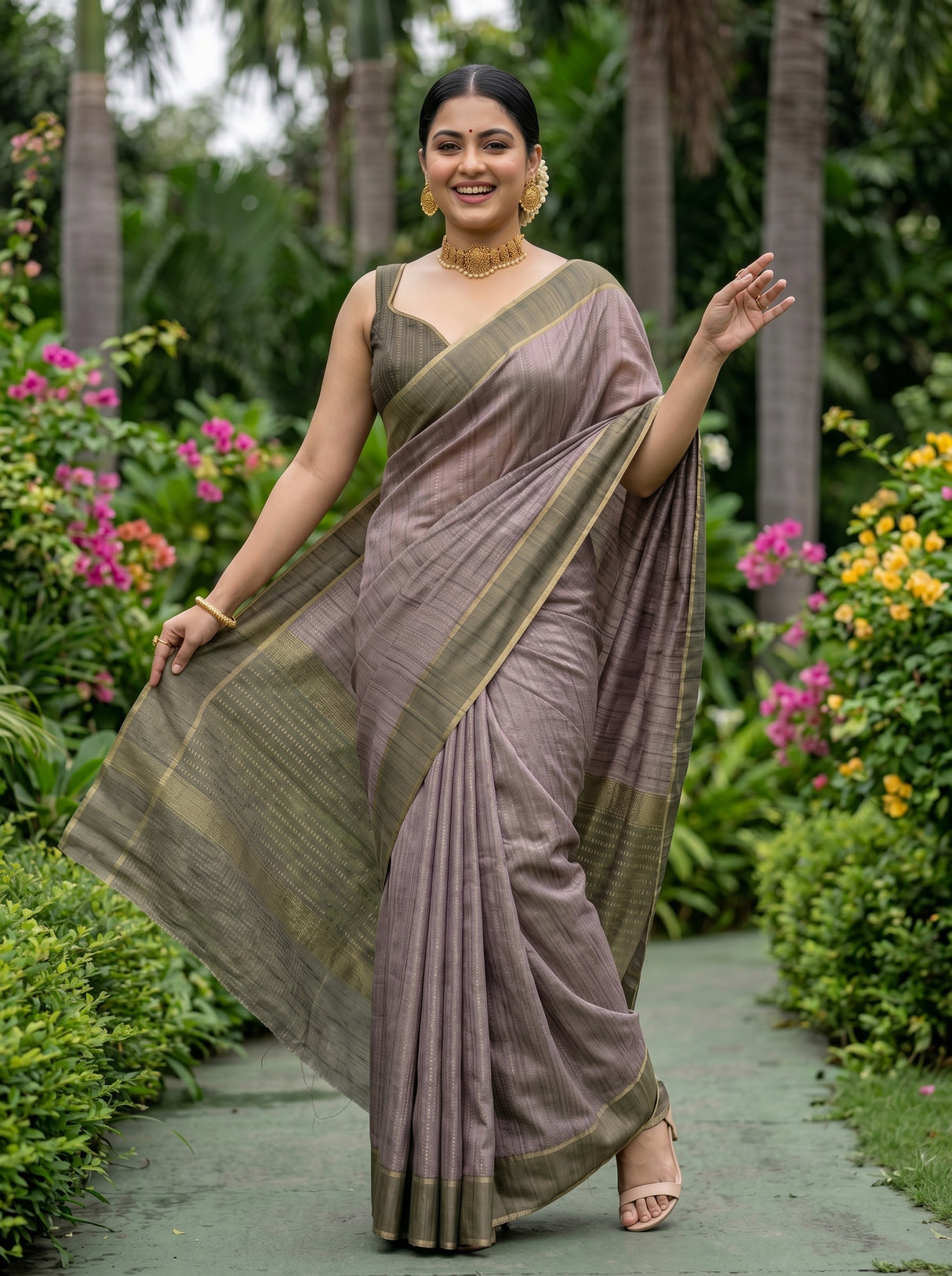 MIMOSA Saree Saree — pose 5 styling detail