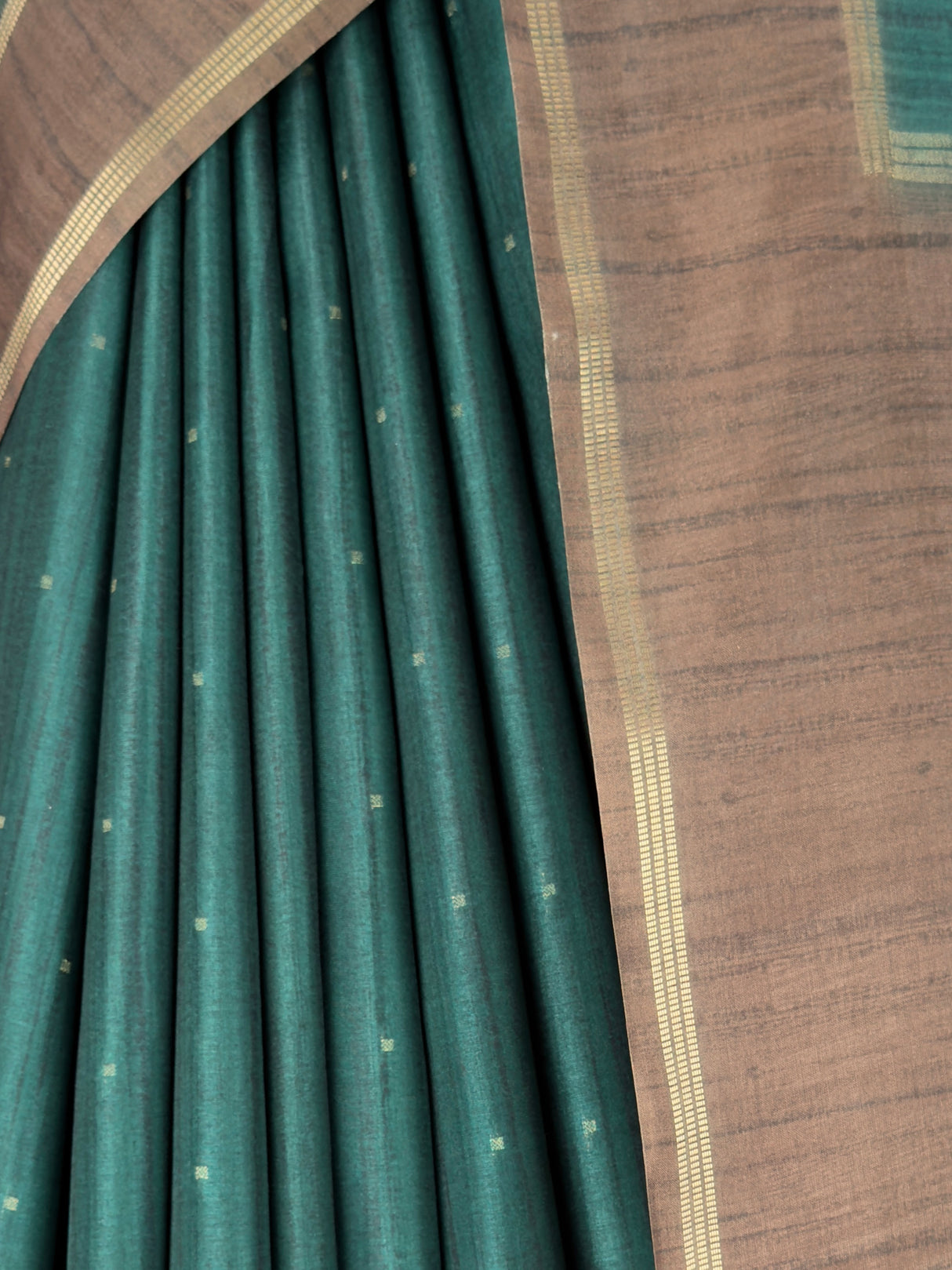 MIMOSA Bottle Green Saree Saree — fleets shot full lifestyle