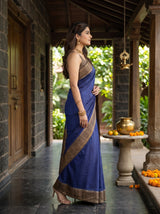 MIMOSA Navy Saree Saree — pose 3 styling detail