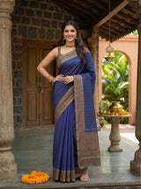 MIMOSA Navy Saree Saree — pose 4 styling detail