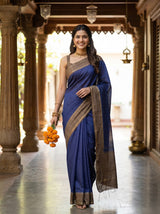 MIMOSA Navy Saree Saree — pose 6 styling detail