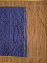 MIMOSA Navy Saree Saree — pallu and zari work detail