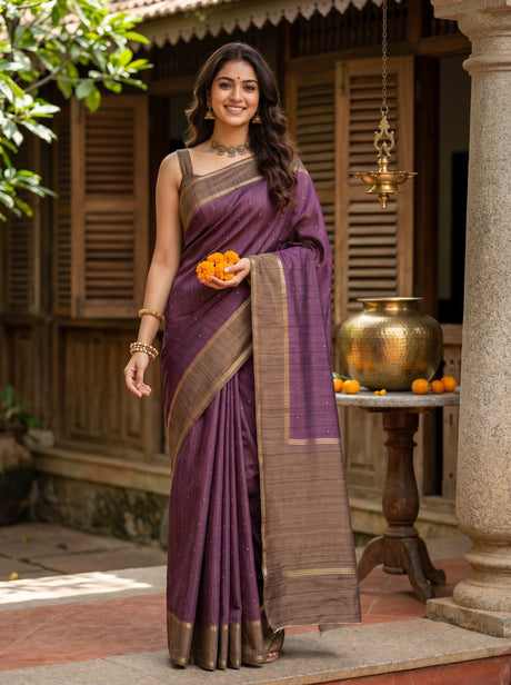 Wine  Saree