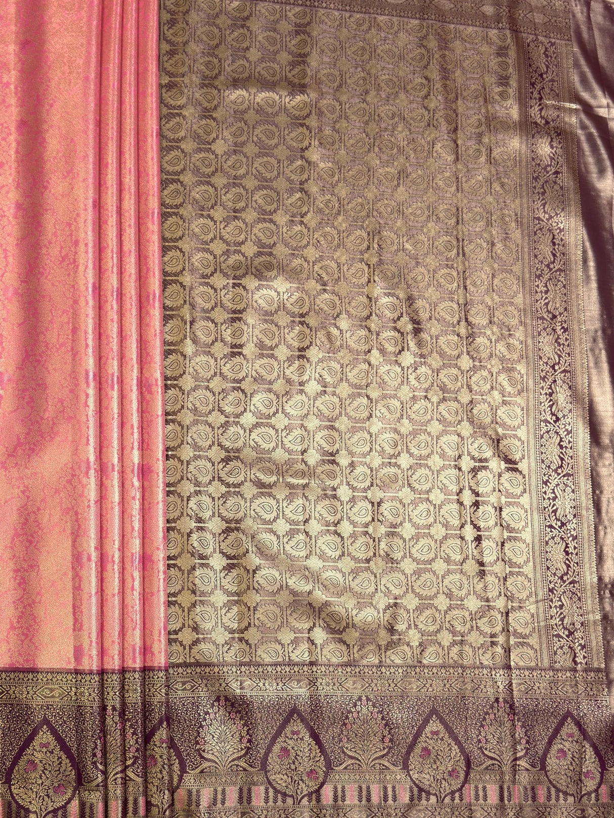 MIMOSA Saree Saree — pallu and zari work detail