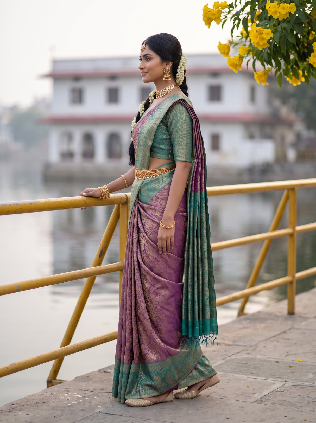MIMOSA Saree Saree — pose 3 styling detail