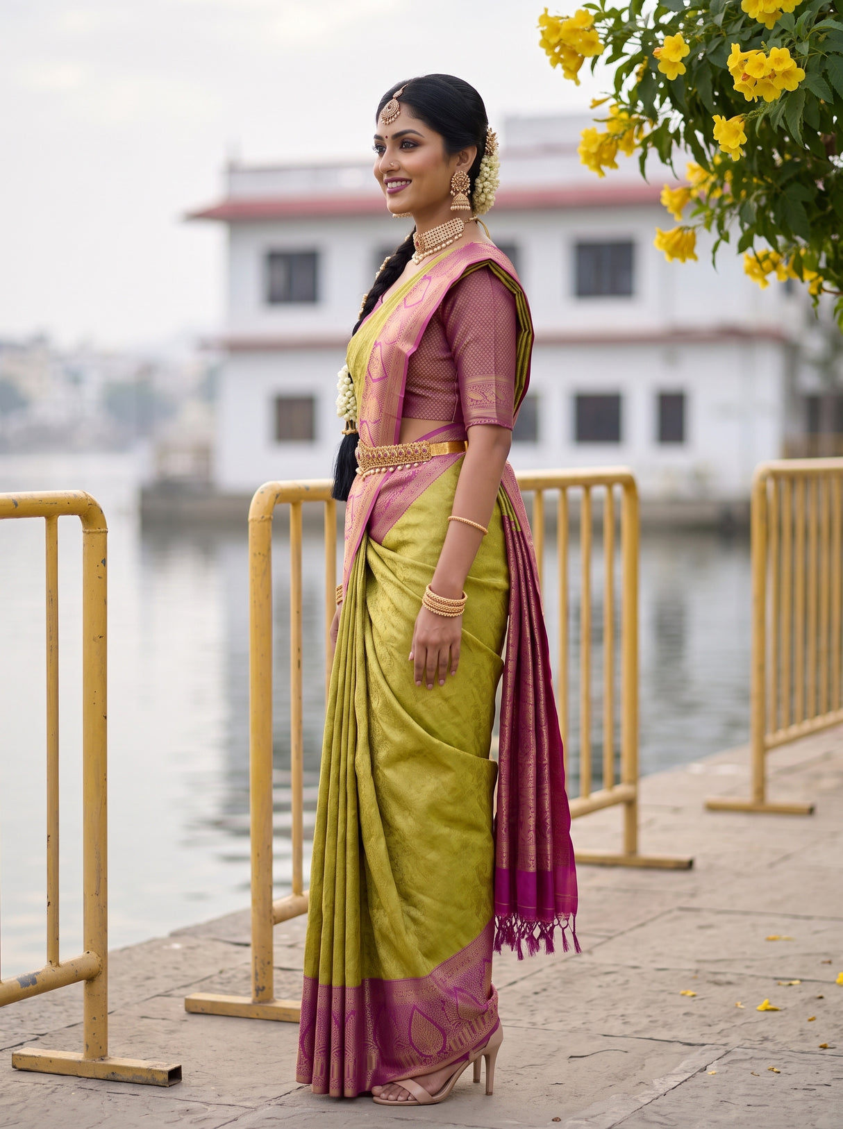 MIMOSA Saree Saree — pose 3 styling detail