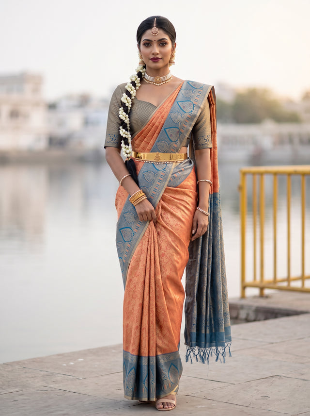 MIMOSA Saree Saree — front view on mannequin