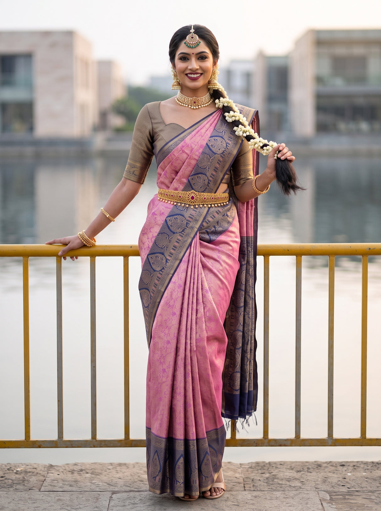 MIMOSA Saree Saree — front view on mannequin
