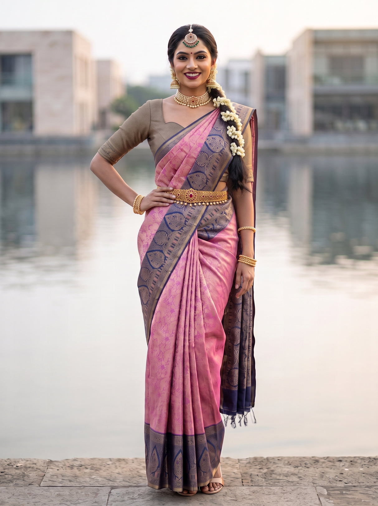 MIMOSA Saree Saree — pose 4 styling detail