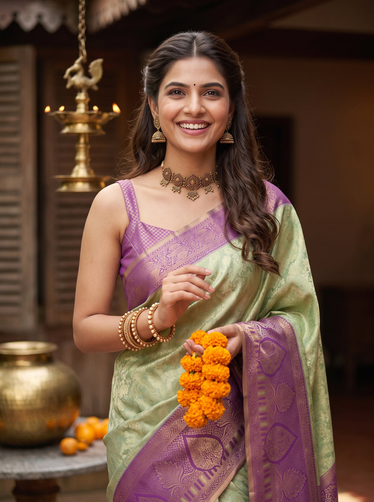 MIMOSA Saree Saree — pose 10 styling detail