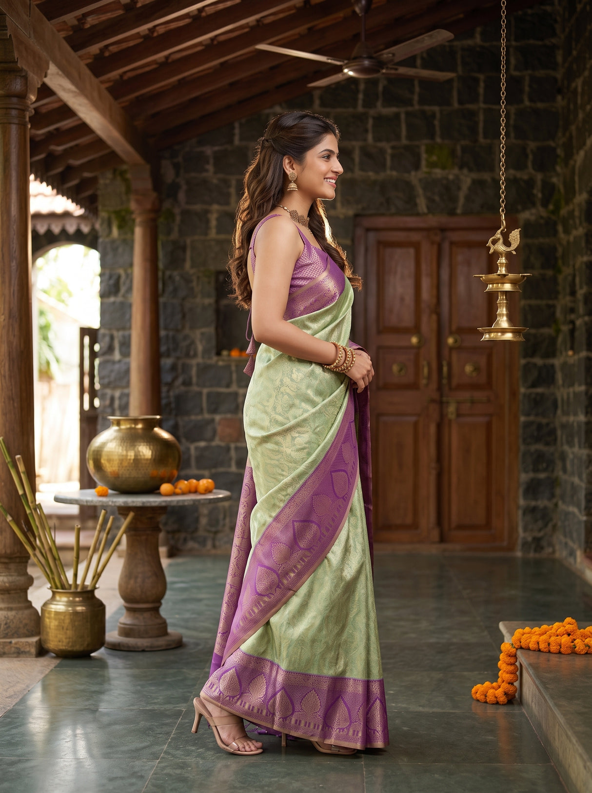 MIMOSA Saree Saree — pose 3 styling detail