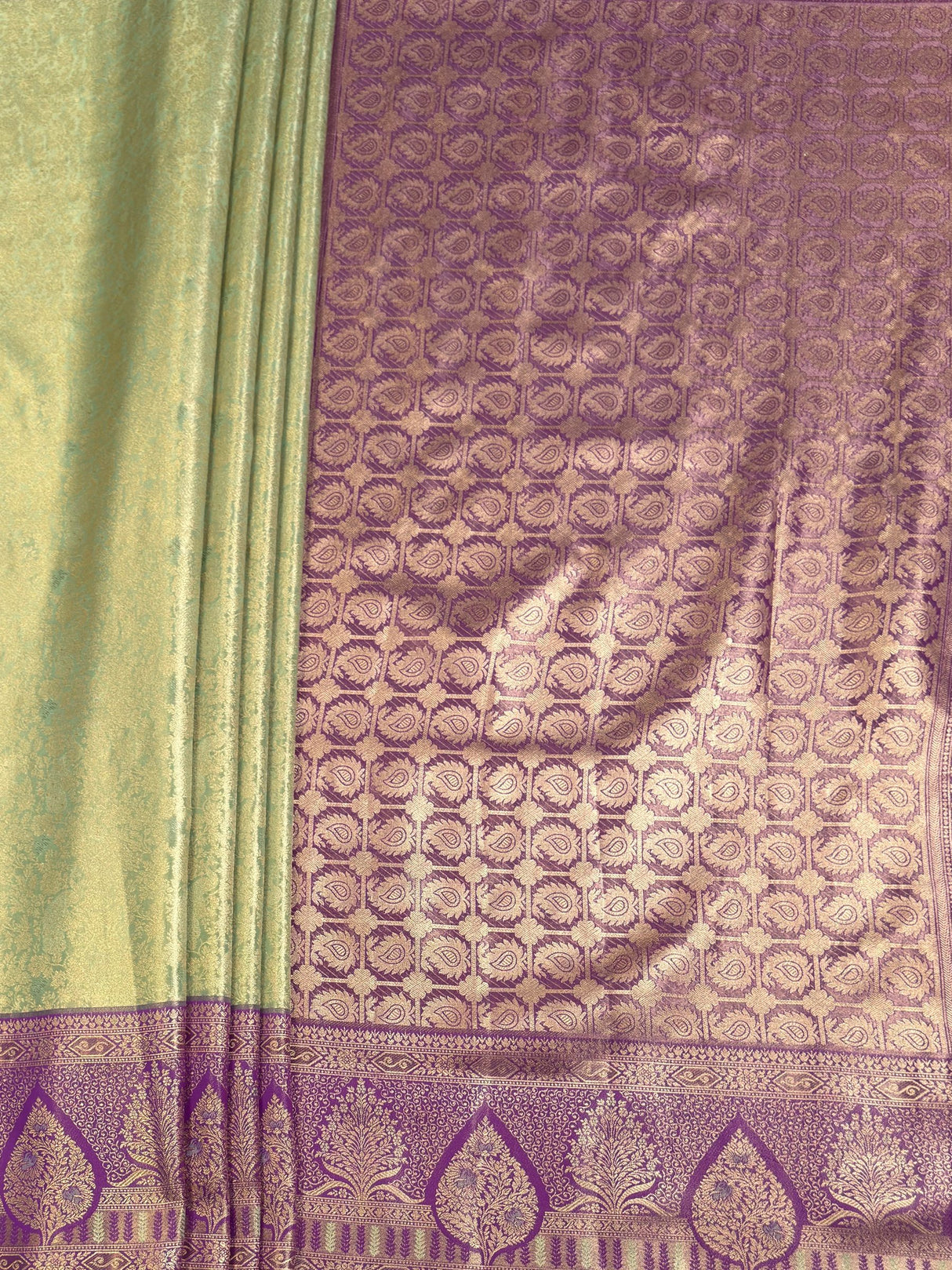 MIMOSA Saree Saree — pallu and zari work detail