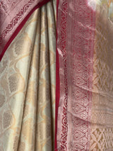 MIMOSA White Kanjivaram Saree — fleets shot full lifestyle